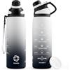 Fjbottle Borraccia Motivazionale 1L in Plastica con Tappo Magnetico
