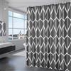 KAIMEIYU Tenda da Doccia in Poliestere Tenda da Bagno in Tessuto Lavabile in Lavatrice con 12 Anelli Impermeabile 240 x 200 cm Nero