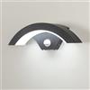 DAXGD Lampade da parete on sensore di movimento, 12W LED Applique da Parete Esterno IP65 Impermeabile, Metallo Applique da LED in Alluminio per Casa, Veranda, Garage, Bianco Freddo 6500K