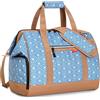 Lekesky Borsone da Viaggio Donna 33L, Borsone Palestra Weekend con Scomparto Scarpe, Design Ampia Apertura, Borsa Donna Bagaglio a Mano per Viaggi Brevi Aereo Ospedale Spiaggia, Fiori Blu Stella
