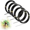 DZDSBB Filo Bonsai|Alluminio Anodizzato Filo per Bonsai 5-Formati Set di Avviamento - 1,0mm, 1,5mm, 2,0mm, 2,5mm, 3,0mm (5 Formati, 50 Metri Totale,Nero)