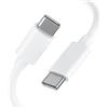 Quntis 100W 2M Cavo USB C USB C, QC 4.0 Cavo USB Type-C Ricarica Rapida, 5A Cable USB Tipo C per iPhone 17 Pro Max,16, MacBook Air, MacBook Pro, iPad Pro/iPad Air, Huawei, Samsung, Xiaomi, Switch