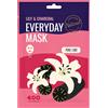 Dearboo Everyday Mask Lily Charcoal Maschera Viso Purificante In Tessuto Pore Care Con Giglio E Carbone Vegetale 27 ml