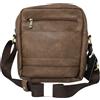 No Brand Borsa A Tracolla Marrone Effetto Pelle Vintage Con Tracolla Regolabile