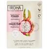 Iroha Nature Maschera Viso Monouso In Tessuto Illuminante Con frutto Del Drago E Acido Ialuronico 1 pz x 20 ml