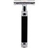 VanityStock.com Vanitystock Rasoio Di Sicurezza Black And Silver Closed Comb