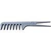 Denman Fan Tail Comb Pettine A Denti Larghi Silver D25