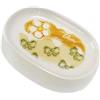 Thun Piattino Porta Sapone In Ceramica Con Decoro Floreale Verde