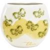 Thun Portaspazzolino In Ceramica Con Decorazione Floreale Verde