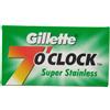 Gillette 7'O Clock Super Stainless Lamette da Barba Box da 5pz