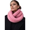 No Brand Scaldacollo Donna Rosa Ad Anello In Maglia Morbida
