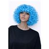No Brand Parrucca Carnevale Riccia Azzurra