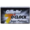 Gillette 7'O Clock Super Platinum Lamette Da Barba Box Da 10 pz