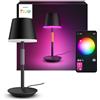 Philips Hue Go Portable, Lampada da tavolo smart, Nero