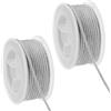 PH PandaHall 2pz 5~7m Cordino in Nylon 3mm Cordoncino Grigio per Braccialetti, Corda Intrecciata per Macramè Annodati Cinesi Creazione di Gioielli Artigianato
