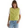 Cecil Gilet da donna 2200680 Teddy con dettagli in softshell, Verde citrino, L