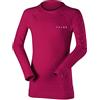 FALKE Wool-Tech K L/s Sh lana filo funzionale asciugatura rapida 1 pezzo, Maglia Unisex Bambini, Rosa Berry 8284, 110-116