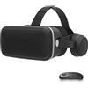 YJMYGS Occhiali 3D VR, Realtà Virtuale 3D, VR Visore Cuffie con Lenti HD Anti Luce Blu, per Smartphone 4,7-7,2 Pollici, Per Giochi, Film Ed Esperienze Interattive, Regali Per Bambini E Famiglie(D)
