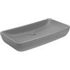 vidaXL Lavabo Lusso Rettangolare Grigio Chiaro Opaco 71x38 cm Ceramica