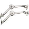 Beikalone Cerniere di supporto per coperchio in nichel satinato moderno (2 pezzi), chiusura ammortizzata, supporto massimo 18,1 kg/2 pezzi
