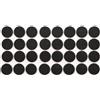 VOREL 74885-Autoadesivo da 18 mm/eva cuscinetti O 32pcs/Nero