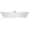 vidaXL Soffione Acciaio Inox Miscelatore Pioggia 30x40 cm Rettangolare Doccia