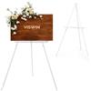 VISWIN 160 cm Cavalletti Bianchi per Matrimonio, Cavalletti Pittura in Legno Regolabili per Cartello Benvenuto, Poster e Foto