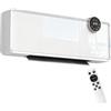 HOMCOM Stufa Ceramica Elettrica 2000W Termoventilatore da Parete Bianco