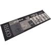 vidaXL Keukenmat wasbaar koffieprint 60x180 cm fluweel zwart