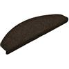 vidaXL Trapmatten Zelfklevend 10 st 65x21x4 cm Donkerbruin Halfrond Groot