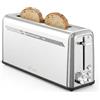 Nilson Life Tostapane con fessura lunga, 1100 W, 7 livelli di tostatura, controllo manuale, timer, scongelamento, riscaldamento e cancellazione, vassoio raccogli briciole rimovibile, facile da pulire
