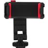 YARNOW Morsetto per Telefono Attacco Cold Shoe, Supporto Smartphone per Treppiede e Fotocamera, Plastica Nera, Rotazione 360°, Angolo Regolabile, per Camera Hot Shoe Mount