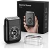 AURIVEE Mini Rasoio Elettrico Uomo, 3 Lame Flottanti 3D Lamina 0.03mm, 89000 Tagli/min, AI Rilevamento Intelligente, 90 Min Autonomia, Display LED, Portatile Auto Ufficio Viaggio