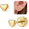Adramata Orecchini Argento 925 Donna Ragazza Orecchini Bambina Anallergici Orecchino a Bottone con Farfalla Fiore Cuore Piccolo Brillanti Orecchini Donna Argento/Or