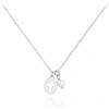 Turmalina by martina, Collana Prima Comunione in Argento Sterling 925 con Croce e Perla, 35 cm con Estensore di 3 cm
