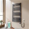 EMKE Radiatore da Bagno, 120 x 60 cm, 600W, Curvo, Antracite