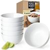 Moritz & Moritz BASIC set di ciotole in porcellana 6 pezzi - ciotole per cereali bianche Ø 14 x 7 cm, capacità circa 500 ml - bianco classico - ciotola per zuppe, insalate, dessert, muesli