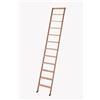 Scala Appoggio in Legno 11 Gradini H275 cm Naturale