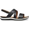 Geox Sandalo piatto da donna D Vega B, nero, 35 EU
