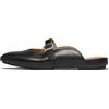Fitflop Delicato Crystal-Buckle Mary-Jane Mules, Scarpa Donna, Nero, 43 EU Stretta
