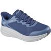 Skechers Uomo Bobs Skillz Slip-In ALLENATRICE, Navy Knit, 45 EU