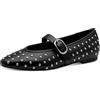 MARCO TOZZI Donna Ballerine morbido Feel Me plantare morbida fodera interna Cinturino, nero (BLACK), 41 EU