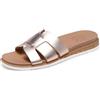 Skechers Desert Kiss Low Peak Look - Sandali a Ciabatta da Donna, Gold,