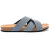 Dr. Scholl's Scholl Didier, Sandali Uomo, Intrecciato, Denim, 41 EU
