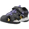 Geox J Borealis Boy C Sandal, nero/grigio DK, 31 EU