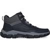 Skechers Santoro Hopkins - Scarponcini da trekking, Pelle Nera Rete Sintetica, 45.5 EU