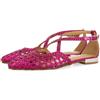 GIOSEPPO Ballerine in Pelle Blu con INTRECCI per Donna LESKOVIC