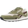 Reebok Unisex Classic Nylon Sneaker, GRITTYGREEN/SIMPLEBROWN/MINERALGREY, 35 EU