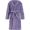 WYTbaby Accappatoio unisex in morbido pile con cappuccio per bambini da 4 a 14 anni
