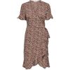 Only 15206407, Vestito Donna, Rosso (Aop/Two Tone Flower Henna), 34